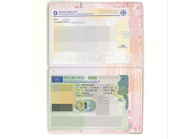 Short-term work visa for Germany