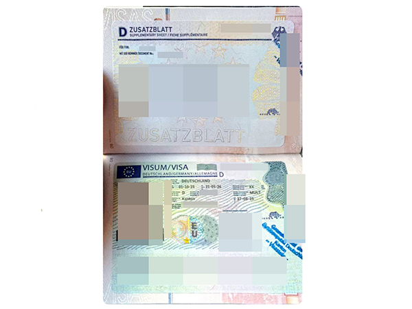 Short-term work visa for Germany